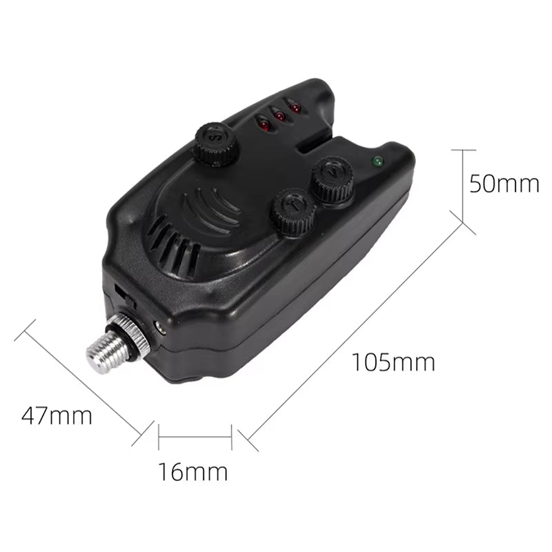 High Quality 1 Piece Carp Fishing Bite Alarm with Volume Tone Sensitivity Control LED Indicator B1101
